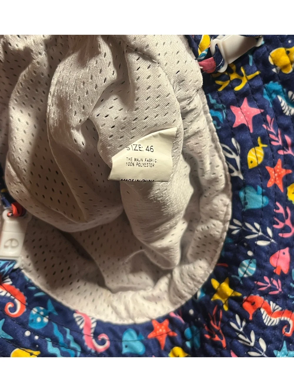 Kids Navy Ocean Life Sun Hat